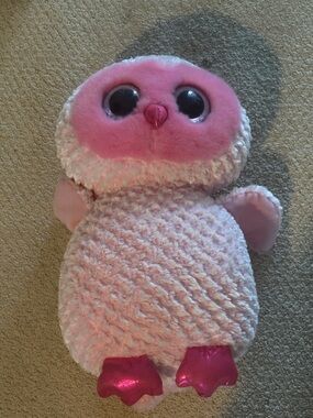 Plush Pink Owl Cuddle Buddy - Soft Stuffed Animal